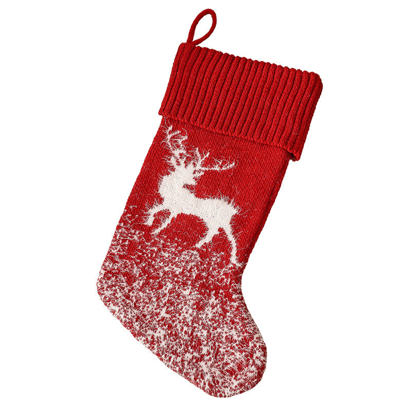 Xmas Holiday Hanging Stocking Socks Candy Gift Bag and for Party Decorations