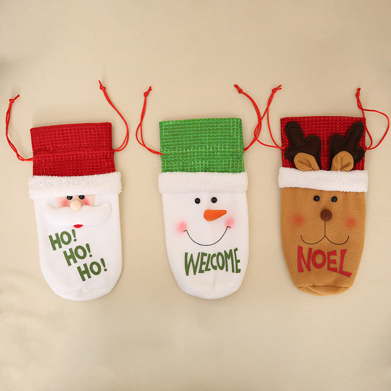 Christmas Decorations Wine Bottle Socks