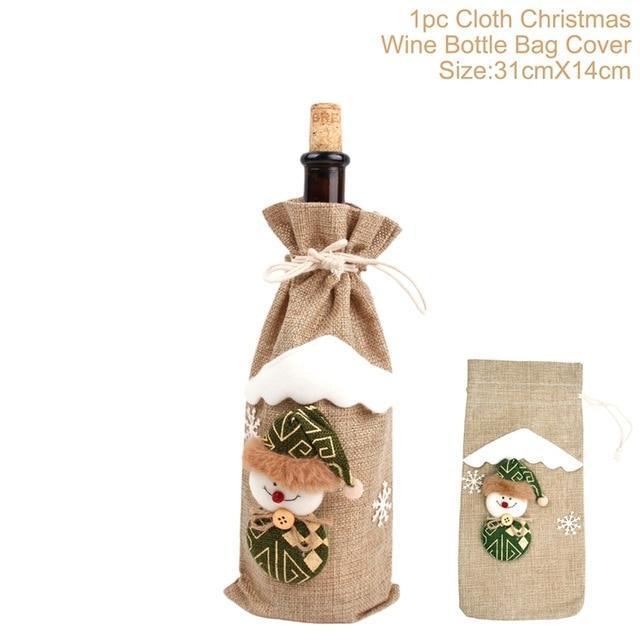 Christmas Decorations Wine Bottle Socks