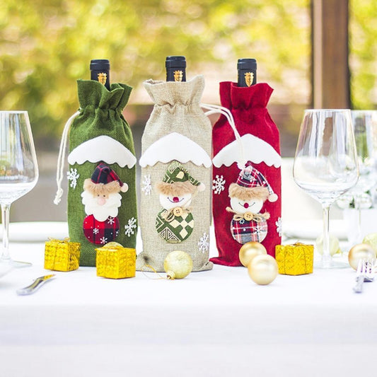 Christmas Decorations Wine Bottle Socks