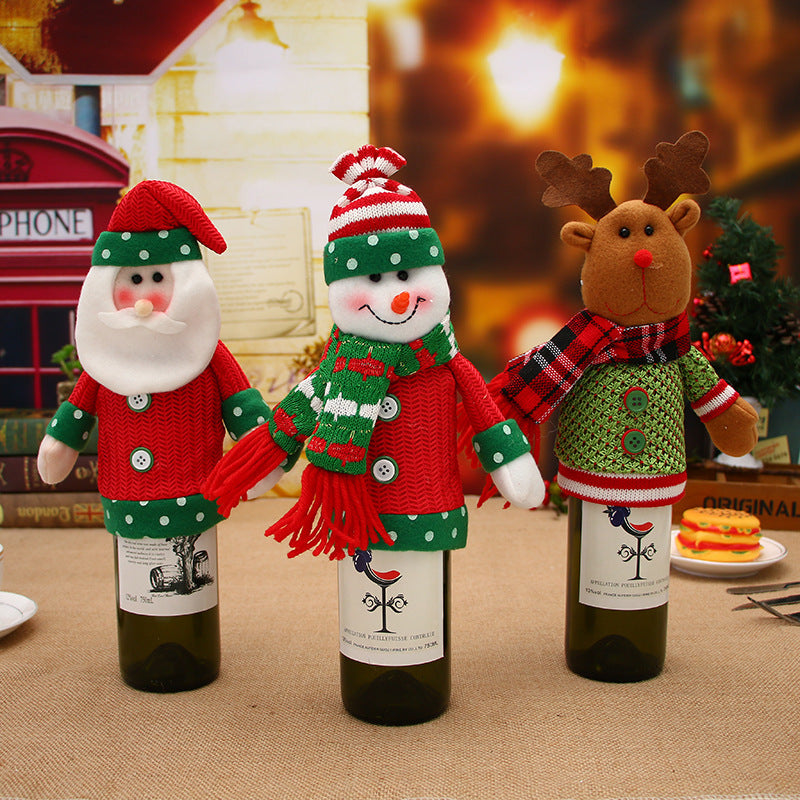 Christmas Decorations Wine Bottle Socks