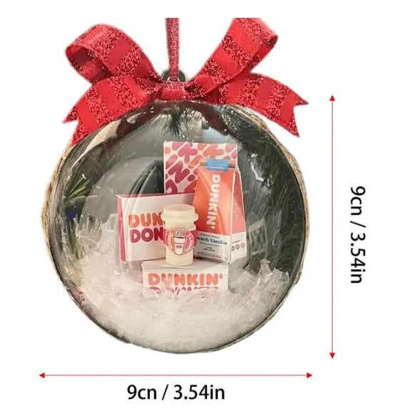 Christmas Tree Decoration Transparent Ball Hanging Decoration Scene Layout