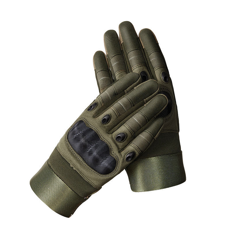 Carbon Fiber Shell Cut-resistant Wear-resistant Fighting Sports Training Non-slip Foreign Trade CS Tactical Gloves