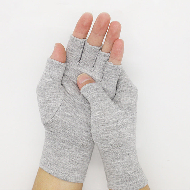 Light Gray Bamboo Charcoal Fiber Pressure Care Gloves