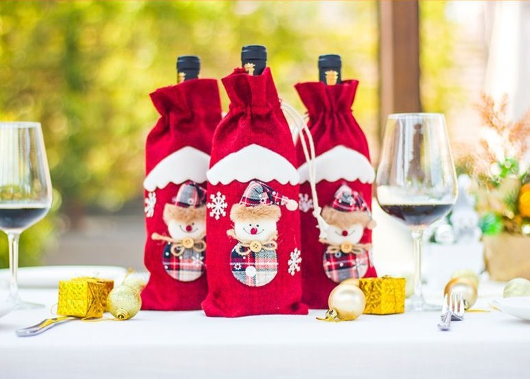 Christmas Decorations Wine Bottle Socks