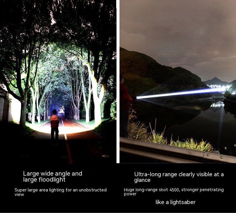 White Laser High-power Flashlight Outdoor