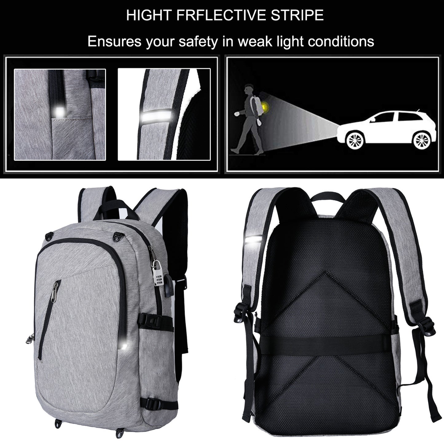 Multifunctional Anti-theft Backpack Male Outdoor Travel Bag