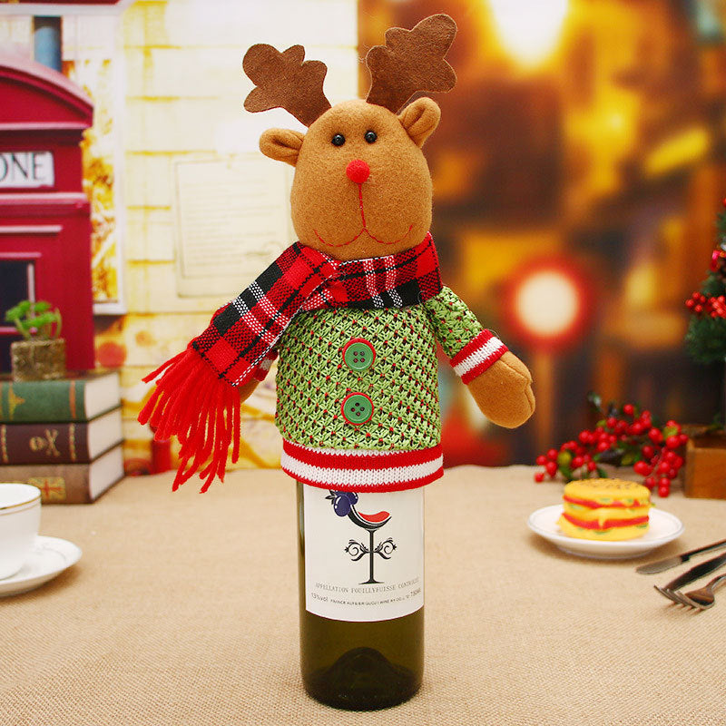 Christmas Decorations Wine Bottle Socks