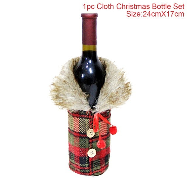 Christmas Decorations Wine Bottle Socks