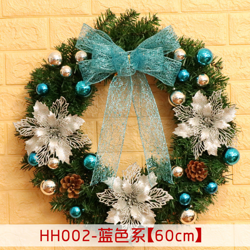 Christmas Wreath Mince Rattan Ring Door Hanging - 40 50 60CM