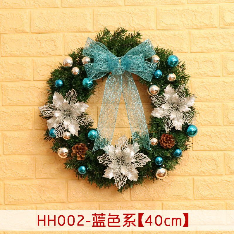 Christmas Wreath Mince Rattan Ring Door Hanging - 40 50 60CM