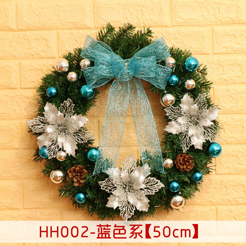 Christmas Wreath Mince Rattan Ring Door Hanging - 40 50 60CM