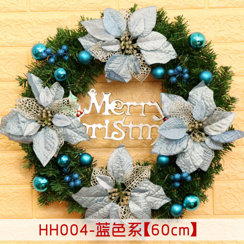 Christmas Wreath Mince Rattan Ring Door Hanging - 40 50 60CM