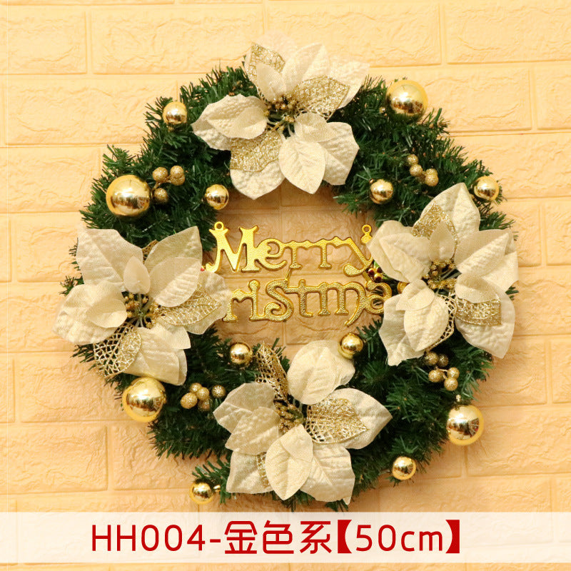 Christmas Wreath Mince Rattan Ring Door Hanging - 40 50 60CM