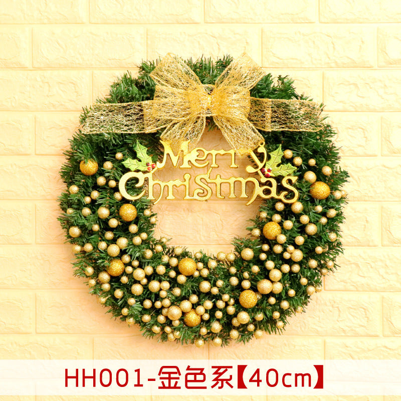 Christmas Wreath Mince Rattan Ring Door Hanging - 40 50 60CM