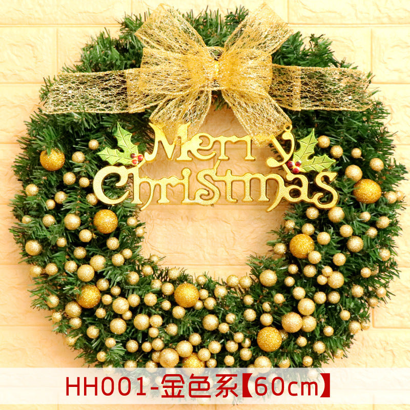 Christmas Wreath Mince Rattan Ring Door Hanging - 40 50 60CM