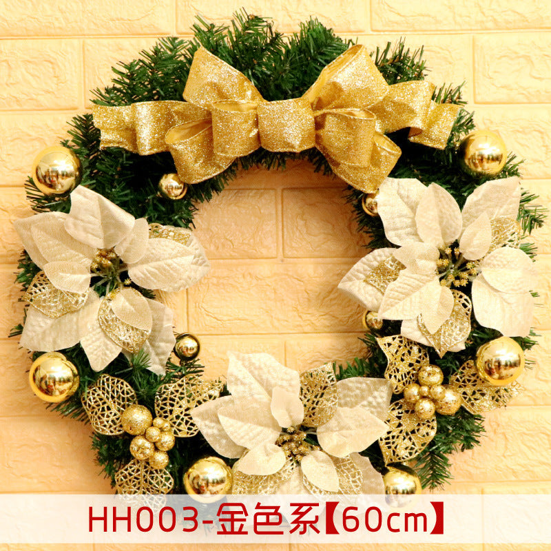 Christmas Wreath Mince Rattan Ring Door Hanging - 40 50 60CM