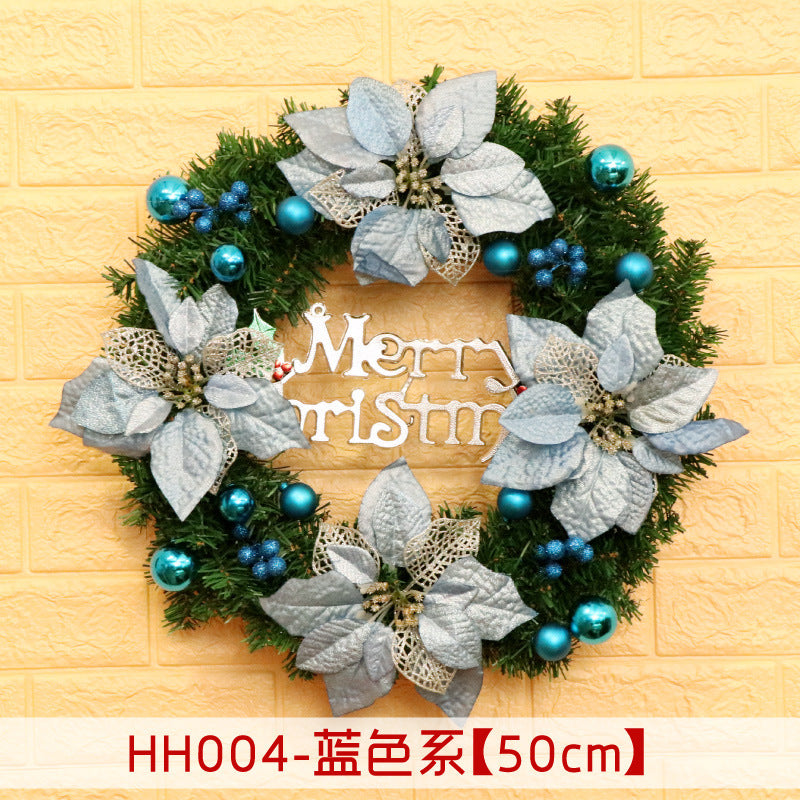 Christmas Wreath Mince Rattan Ring Door Hanging - 40 50 60CM