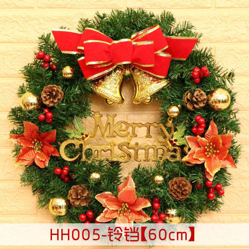 Christmas Wreath Mince Rattan Ring Door Hanging - 40 50 60CM