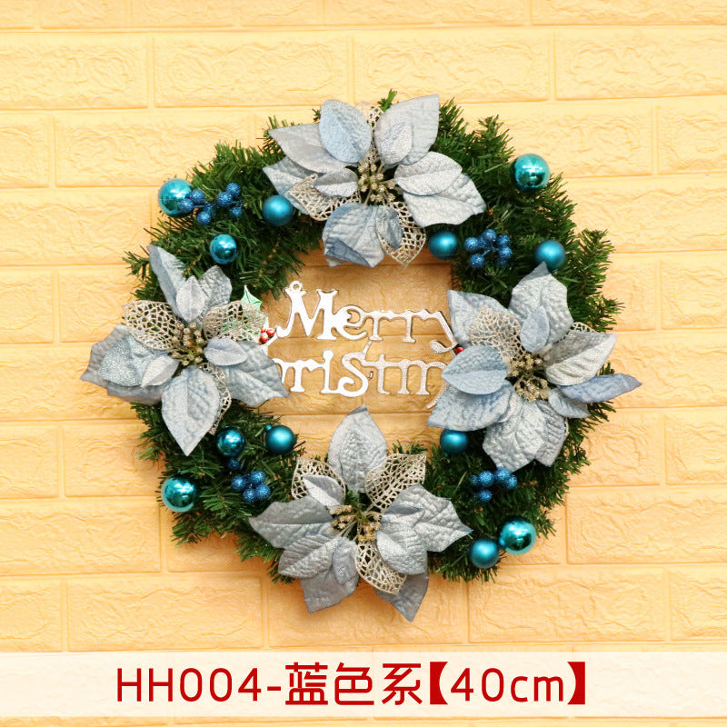 Christmas Wreath Mince Rattan Ring Door Hanging - 40 50 60CM