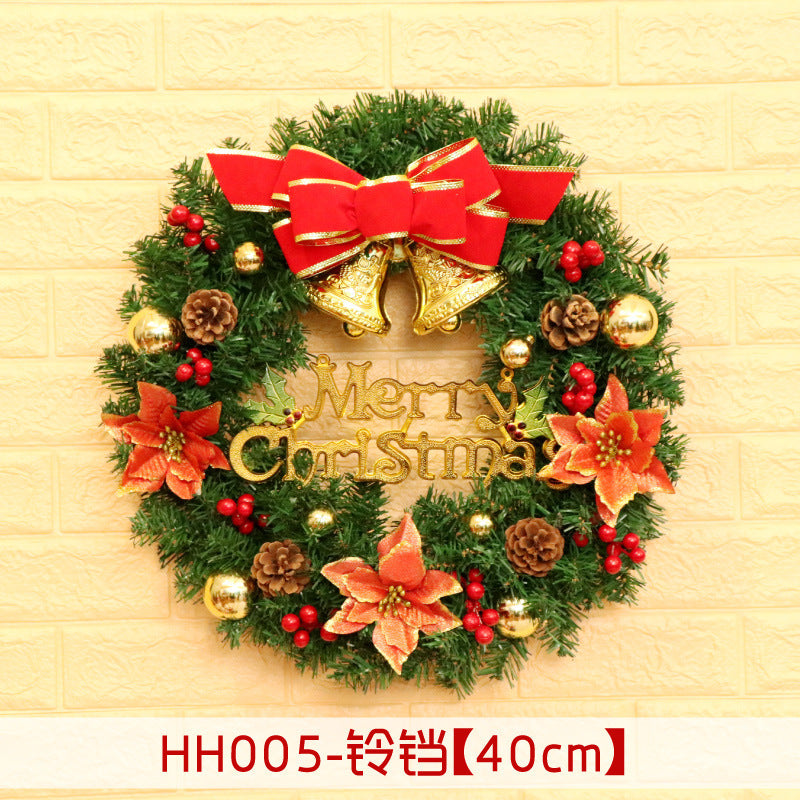 Christmas Wreath Mince Rattan Ring Door Hanging - 40 50 60CM