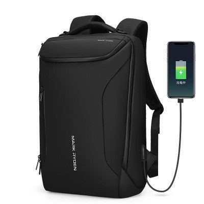 Anti-thief Fashion Men Backpack Multifunctional Waterproof Laptop Bag USB Charging Travel Bag