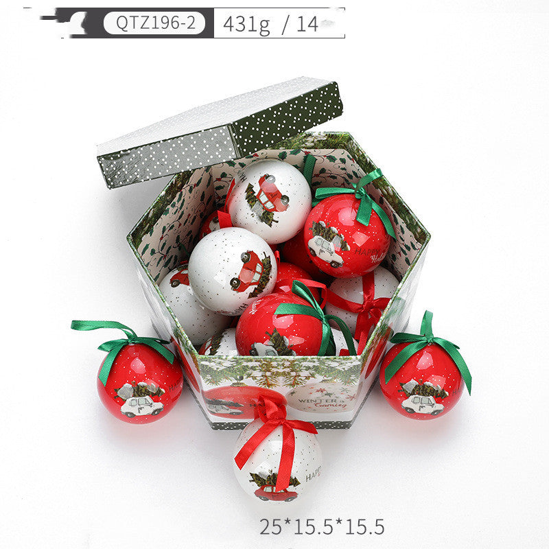 Christmas Gift Box With Tree Decoration Pendant