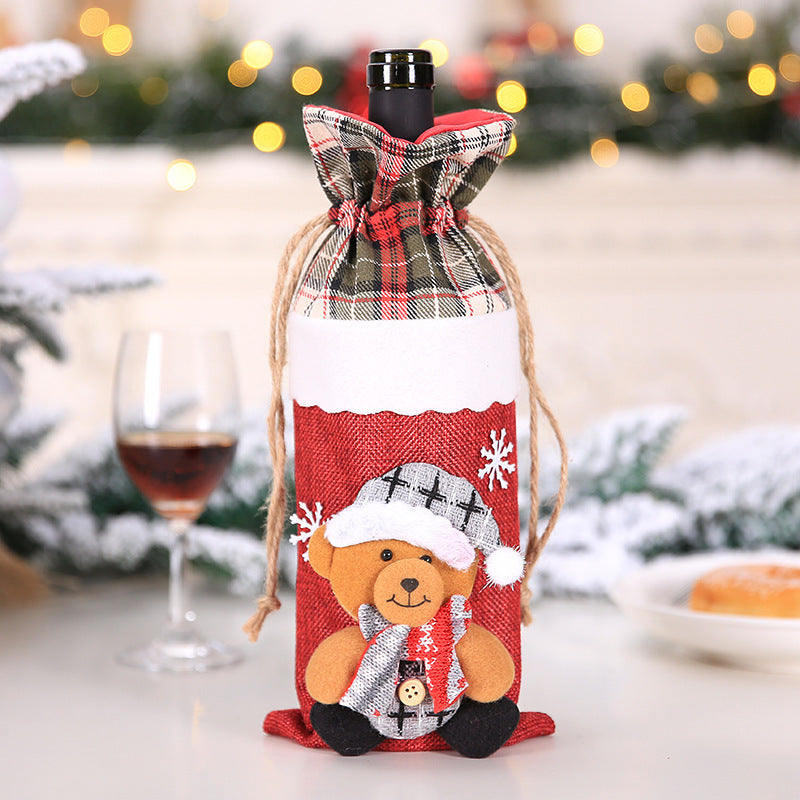 Christmas Decorations Wine Bottle Socks