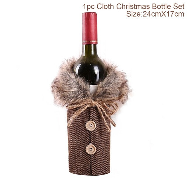 Christmas Decorations Wine Bottle Socks