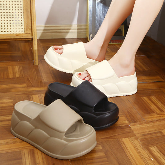 Women's Thick-soled Slippers For Summer