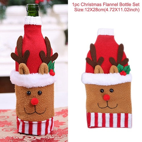 Christmas Decorations Wine Bottle Socks