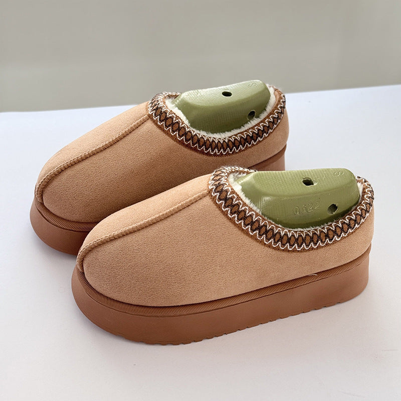 Cotton Shoes Lace Ethnic Style Fashion Cotton Slippers