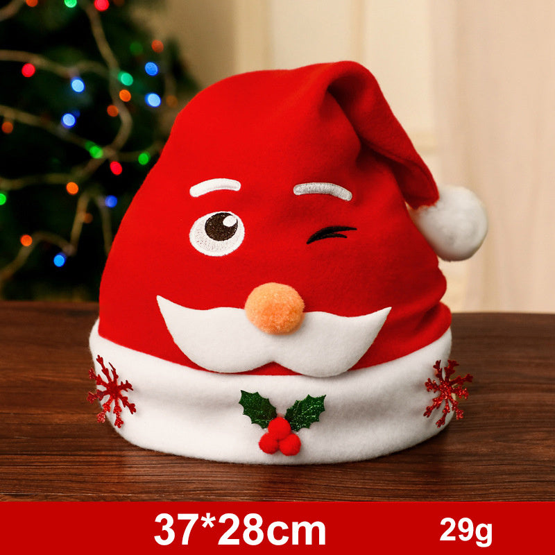 Fashion Snowman ElK Santa Claus Hats Xmas Gift Decoration