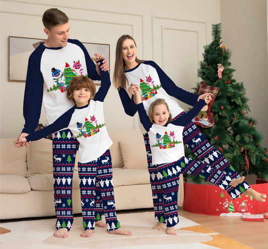 Family Matching Christmas Pajamas Set Xmas Long Sleeve