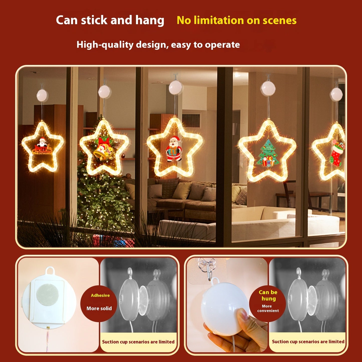 Led Lights Led Christmas Star Light Decoration For Window & Door