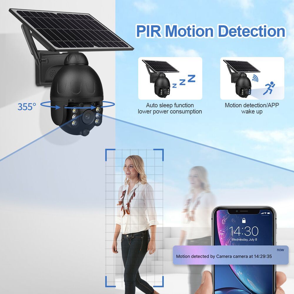 Solar Camera 4G Wireless Dome Camera - New Generation