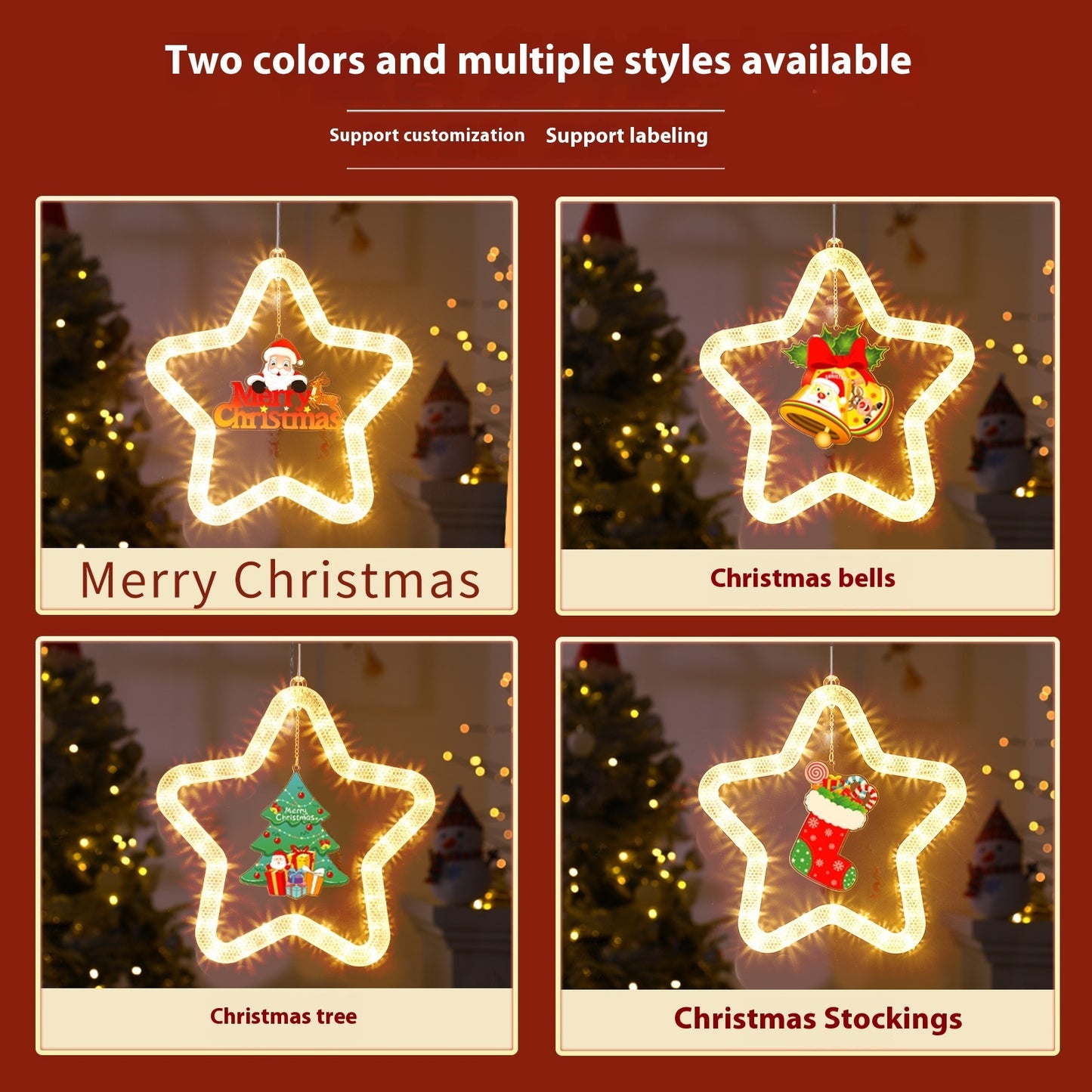 Led Lights Led Christmas Star Light Decoration For Window & Door