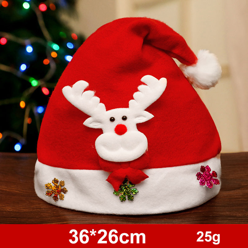 Fashion Snowman ElK Santa Claus Hats Xmas Gift Decoration