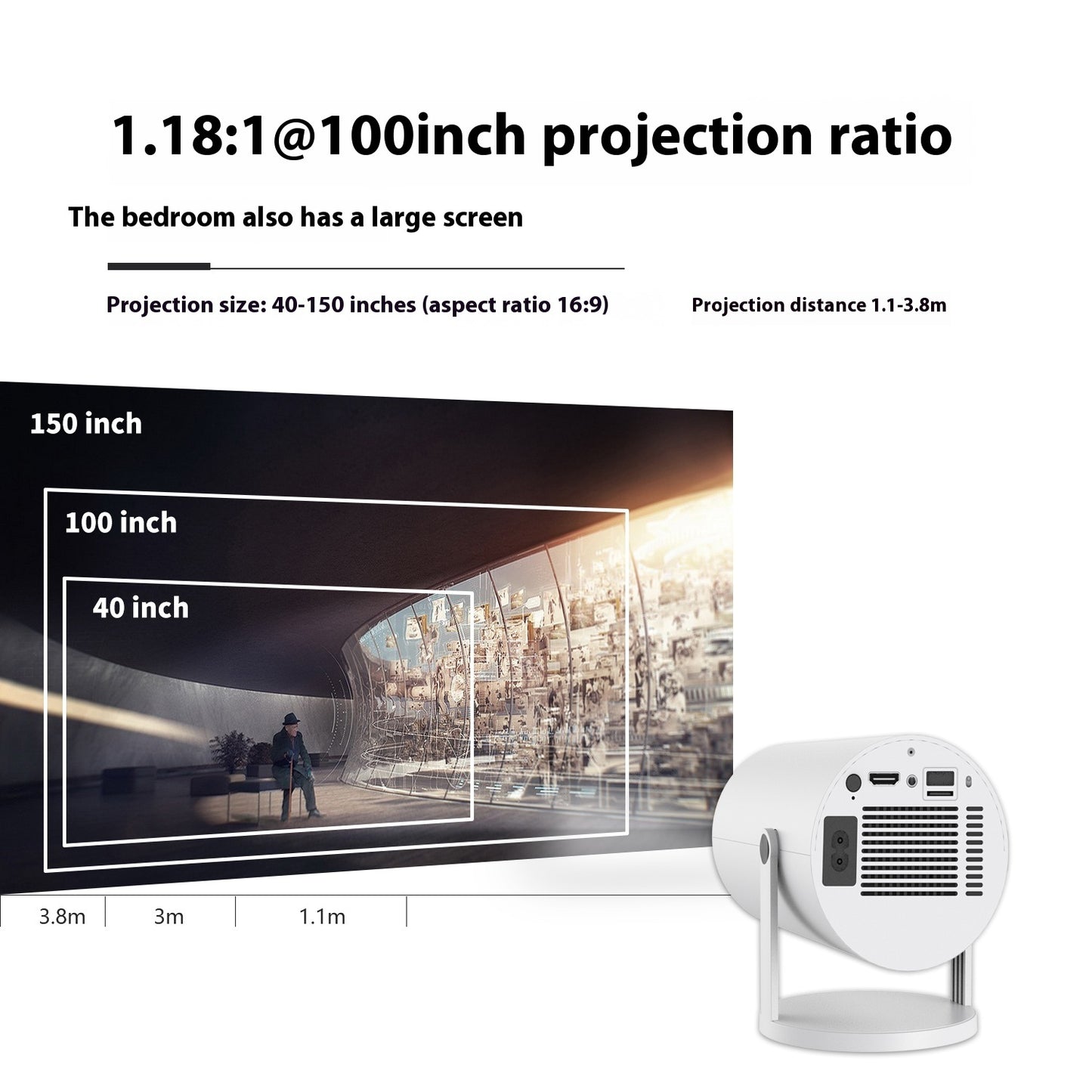 Projection Angle Automatic Focus Home Video Projector